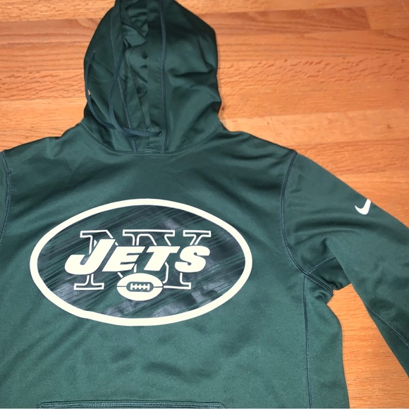 New York Jets Green NFL Nike Therma-Fit Hoodie Men’s Small - Picture 6 of 8